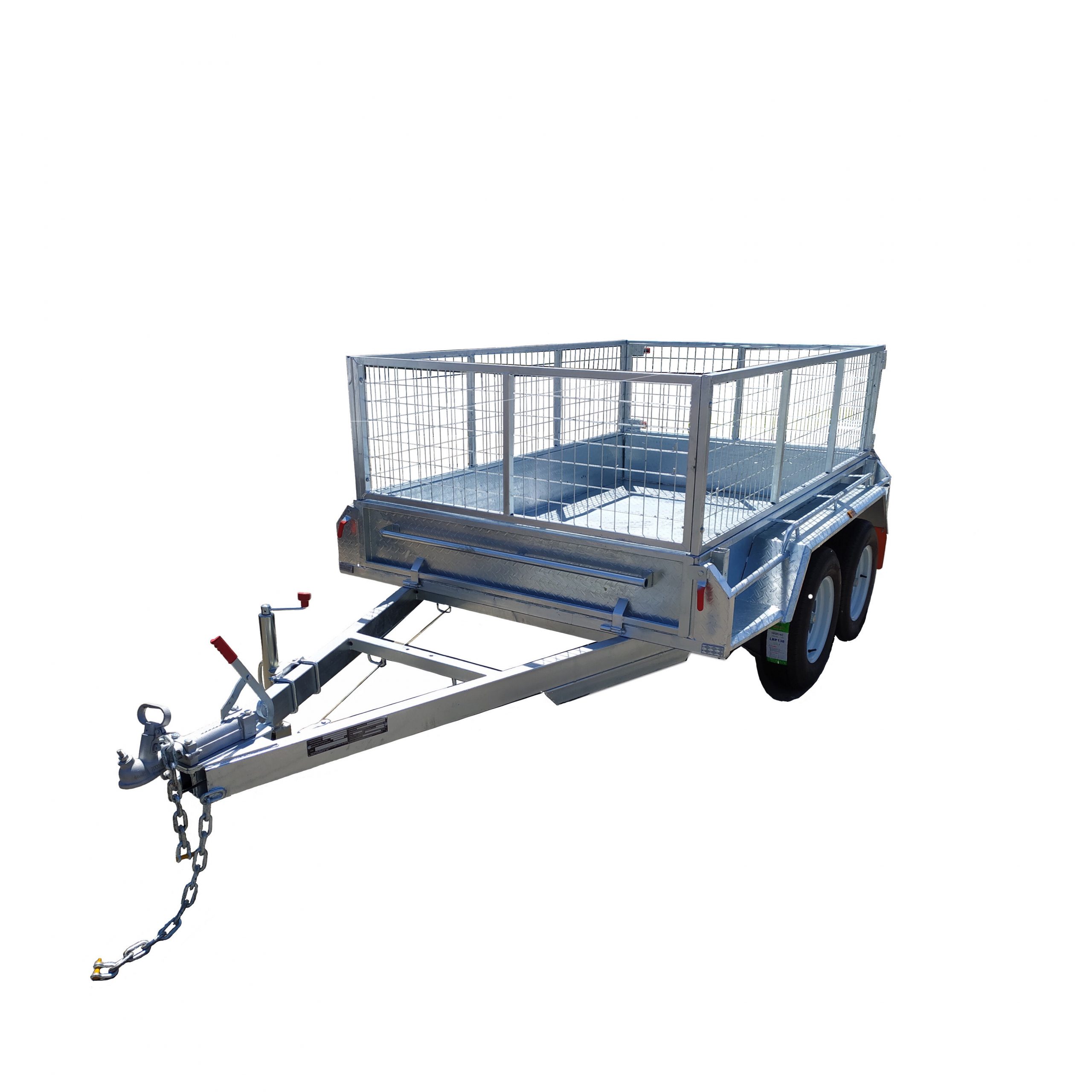 10×6 Dual Axle Galvanised Heavy Duty Cage Trailer Electric Braked ATM 2800KG