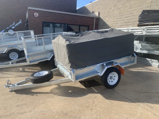 cage trailer with cover