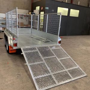 Cage Trailer rear door open