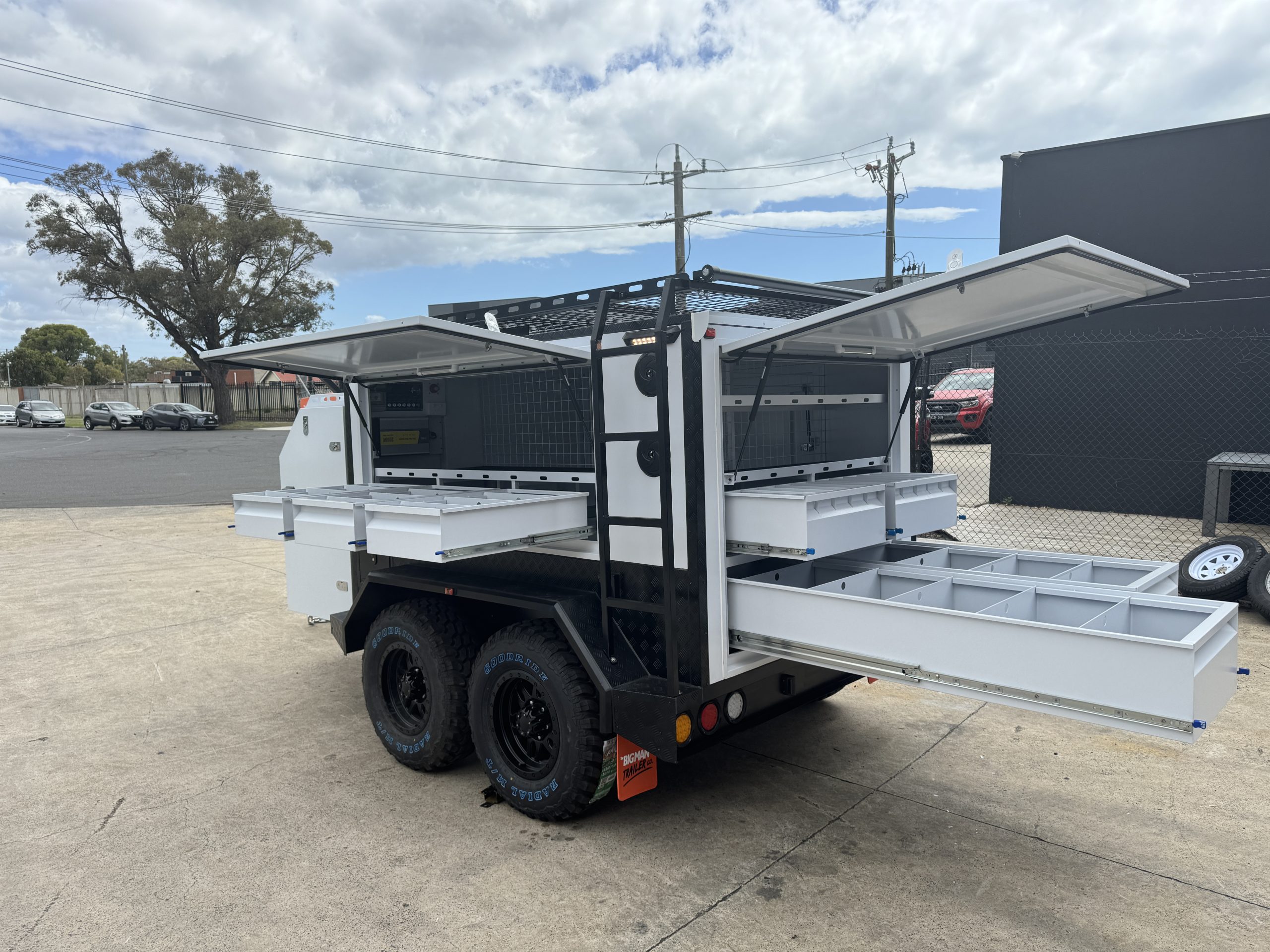 8x5 Carpentry Trailer – Matte White - Image 7