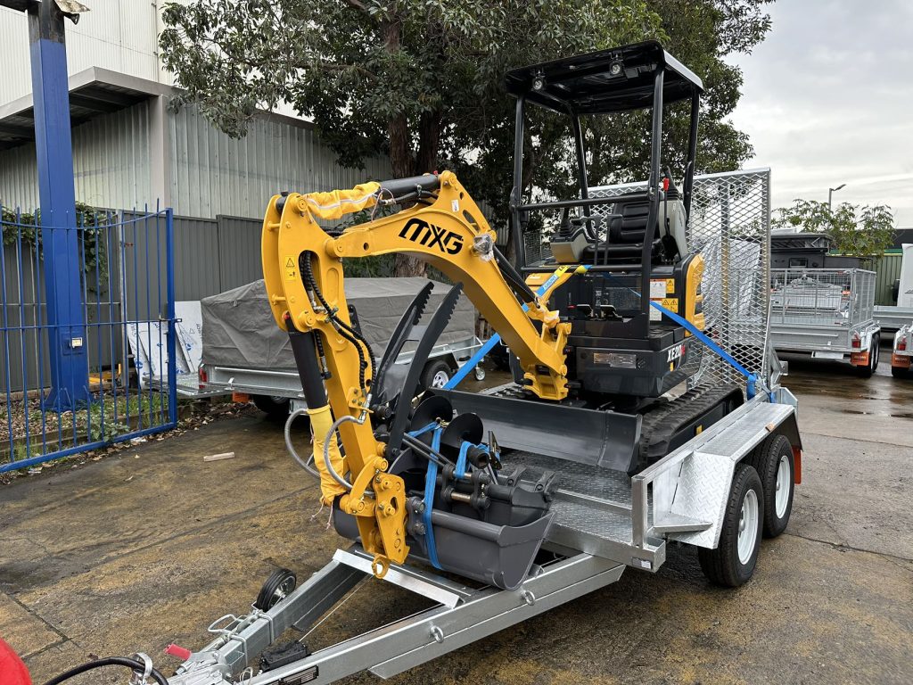 8x5 Mini Digger Trailer | 3000kg Tandem Plant Trailer