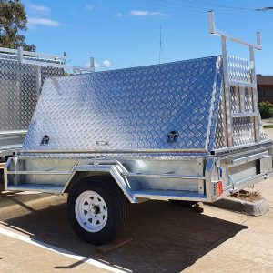 Galvanised Trailers Towed by a Truck