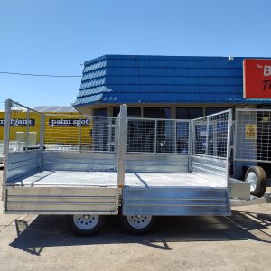Hydraulic Tipper Trailer with side door open