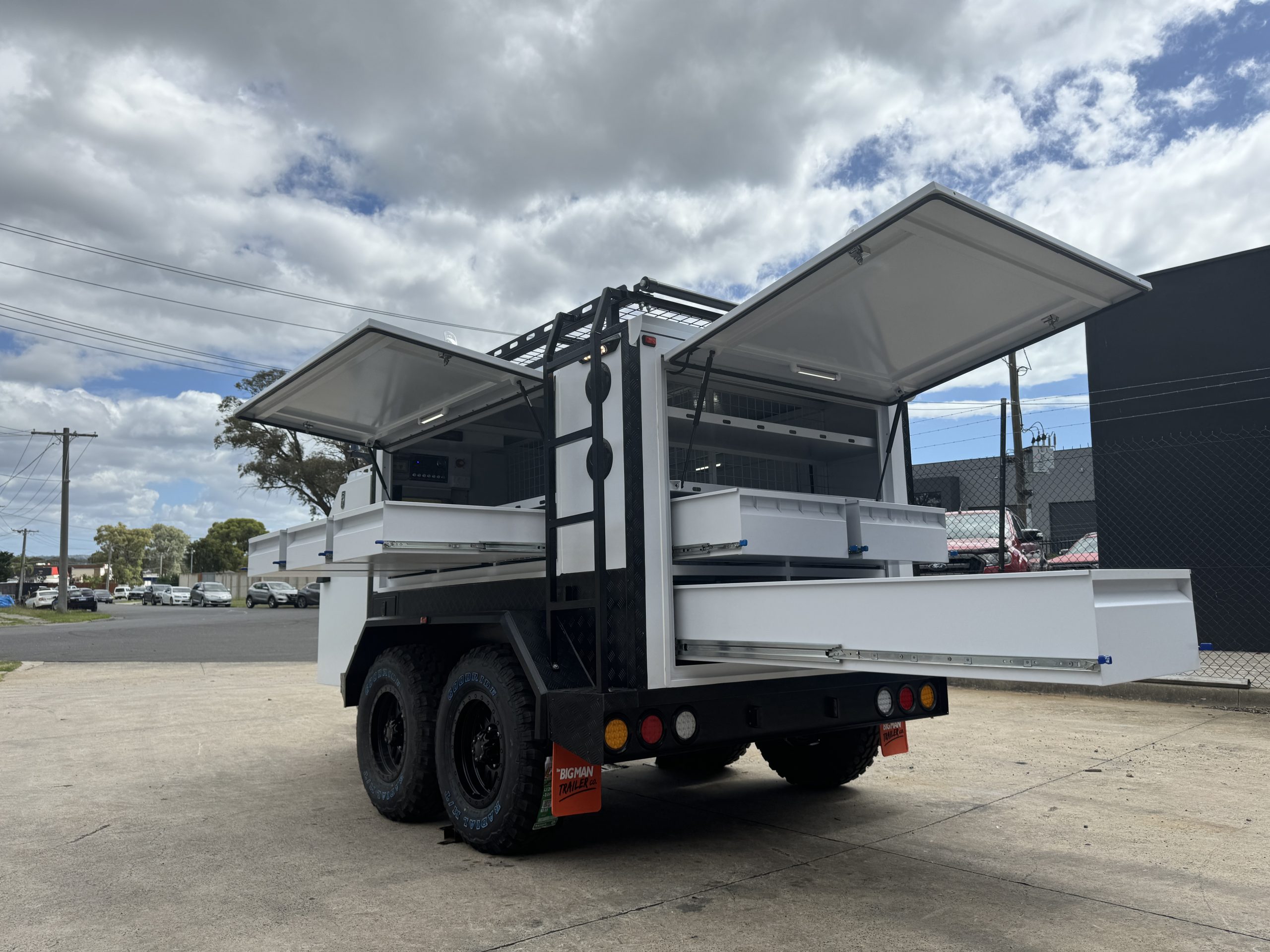 8x5 Carpentry Trailer – Matte White - Image 10