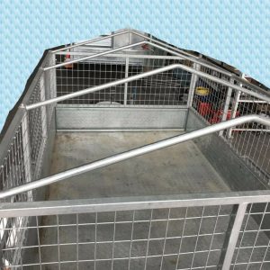 cage trailer with bar