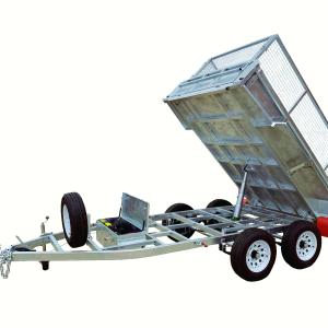 Galvanised Hydraulic Tipper Trailer tipping up