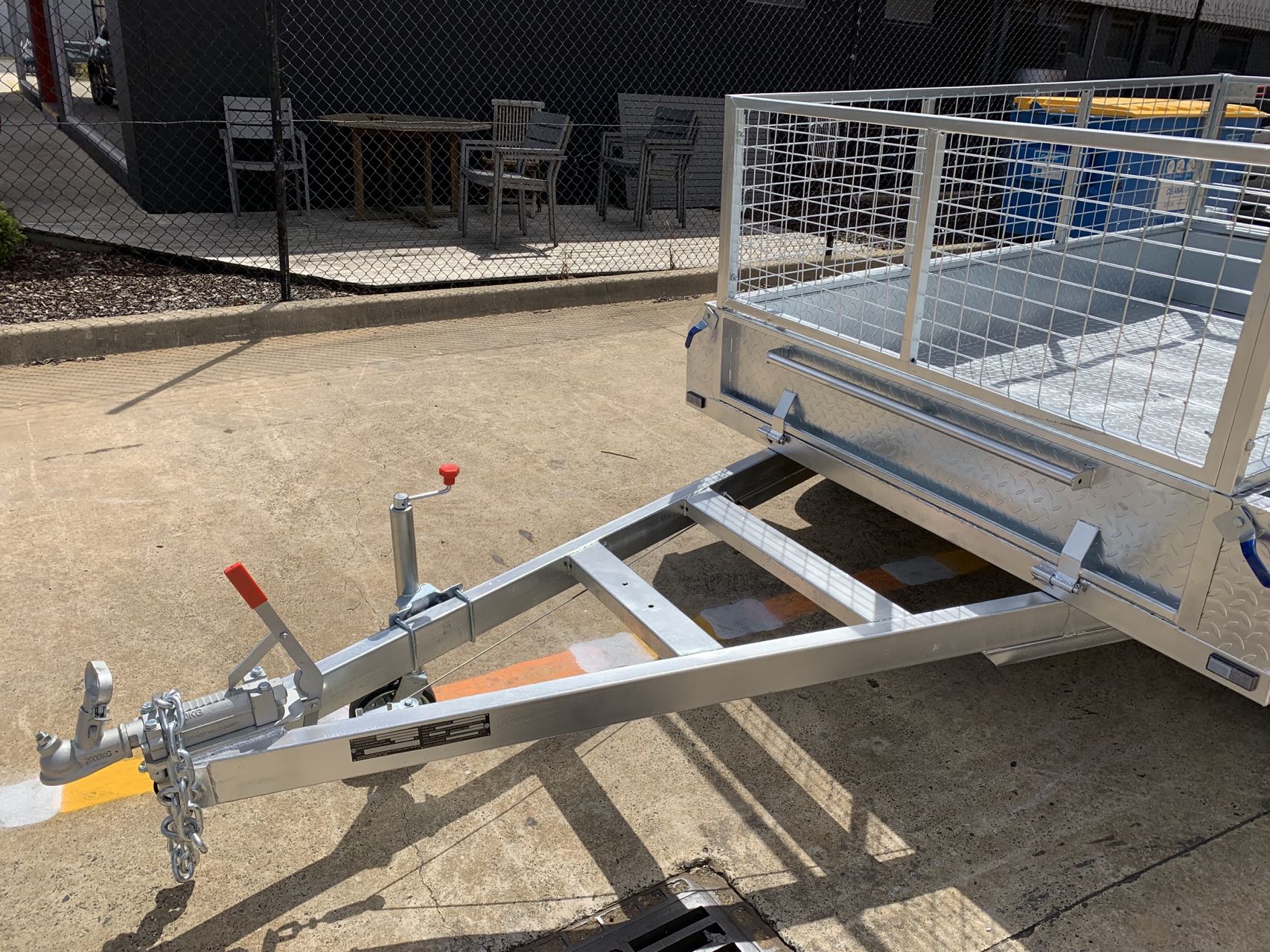8x5 Dual Axle Galvanised Heavy Duty Cage Trailer